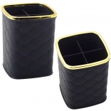 Organizer na štětce se čtyřmi přihrádkami černý