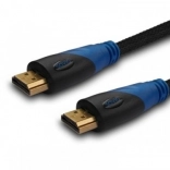 HDMI kabel 1.5m nylonový opletený zlato 4Kx2K v1.4